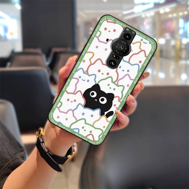 Soft Case Fashion Design Phone Case For Sony Xperia Pro-I Durable Back Cover Shockproof Phone Pouch Graffiti Waterproof