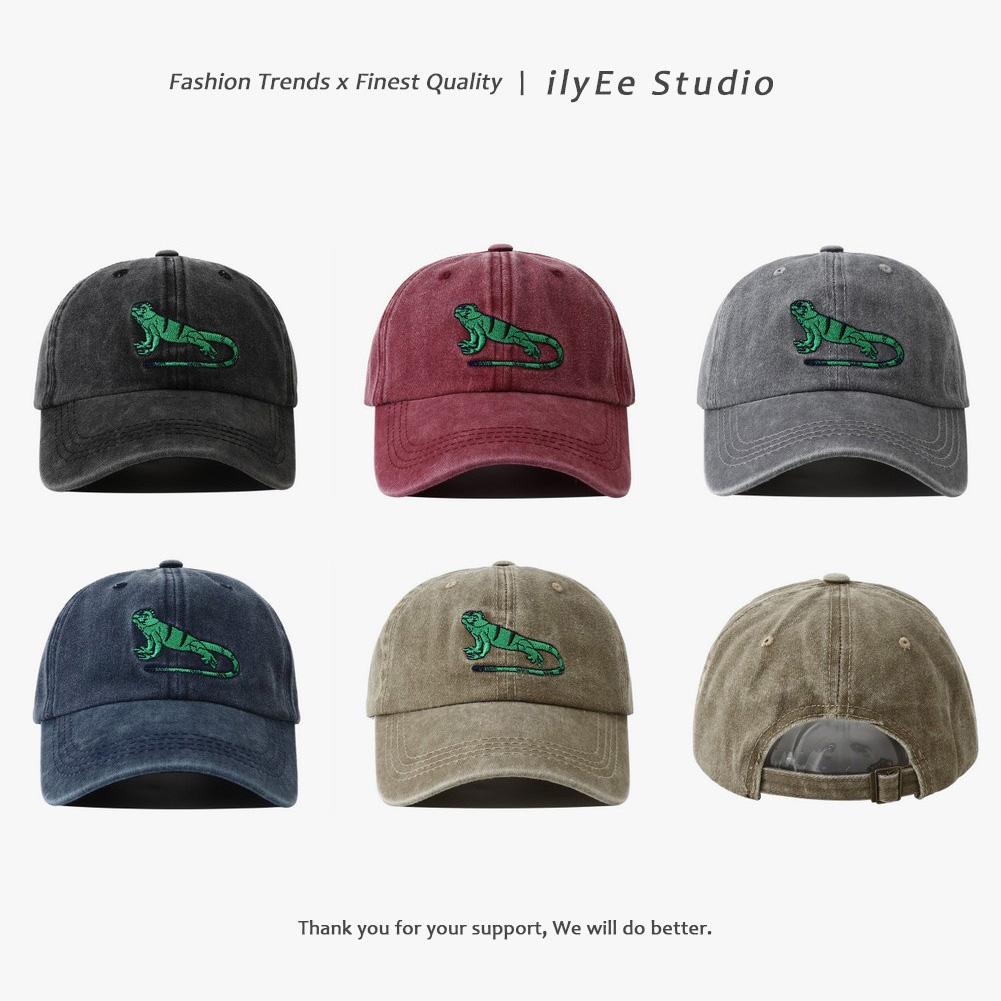 Four Seasons Retro Washed Embroidery Cotton Baseball Cap Men Women Vintage Adjustable Casual Dad Hat Hip Hop Streetwear Sun Hats