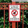 2D Flat Vintage German "No Dog Poop" Metal Sign - Rustic Wall Decor for Home & Garden, Durable Indoor/Outdoor Use, Perfect for Beer Enthusiasts, Dog