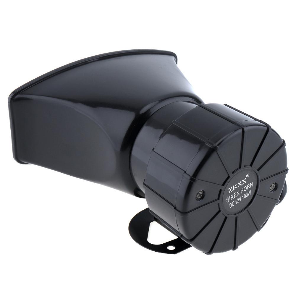 Dragonpad 7-Sound Loud Car Warning Alarm Police Fire Siren Air Horn PA Speaker 100W Warning Alarm