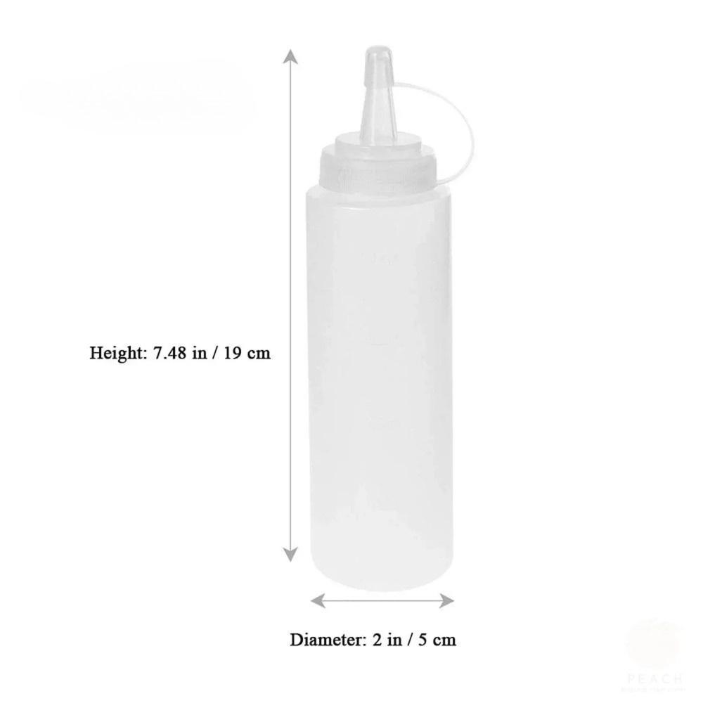 1/3/6pcs Squeeze Sauce Bottles Condiment Squeeze Bottle with Cap for Ketchup Salad dressing Mustard Olive Oil set Kitchen Tools