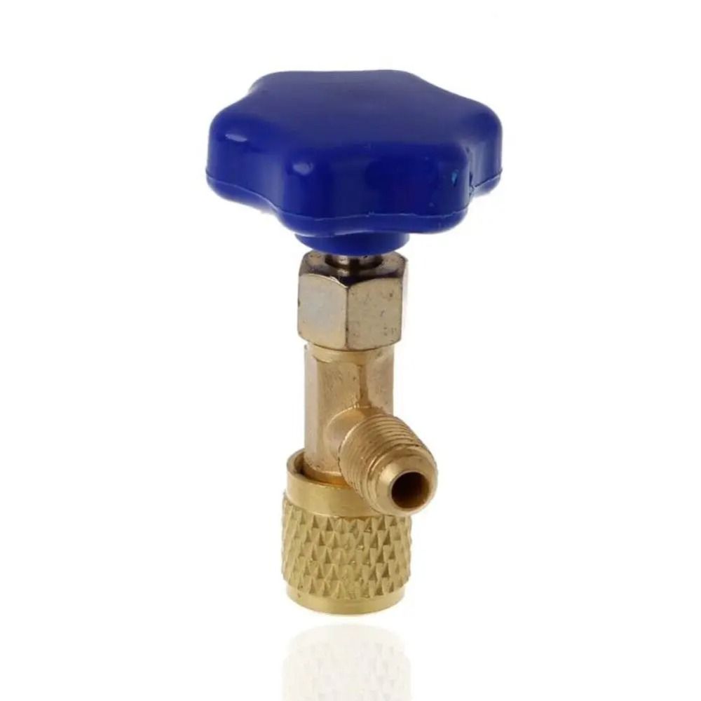 

Открывалка для бутылок с клапаном SAE 1/4 AC Адаптер предохранительного клапана низкого давления для кондиционера Инструмент для кондиционера синий