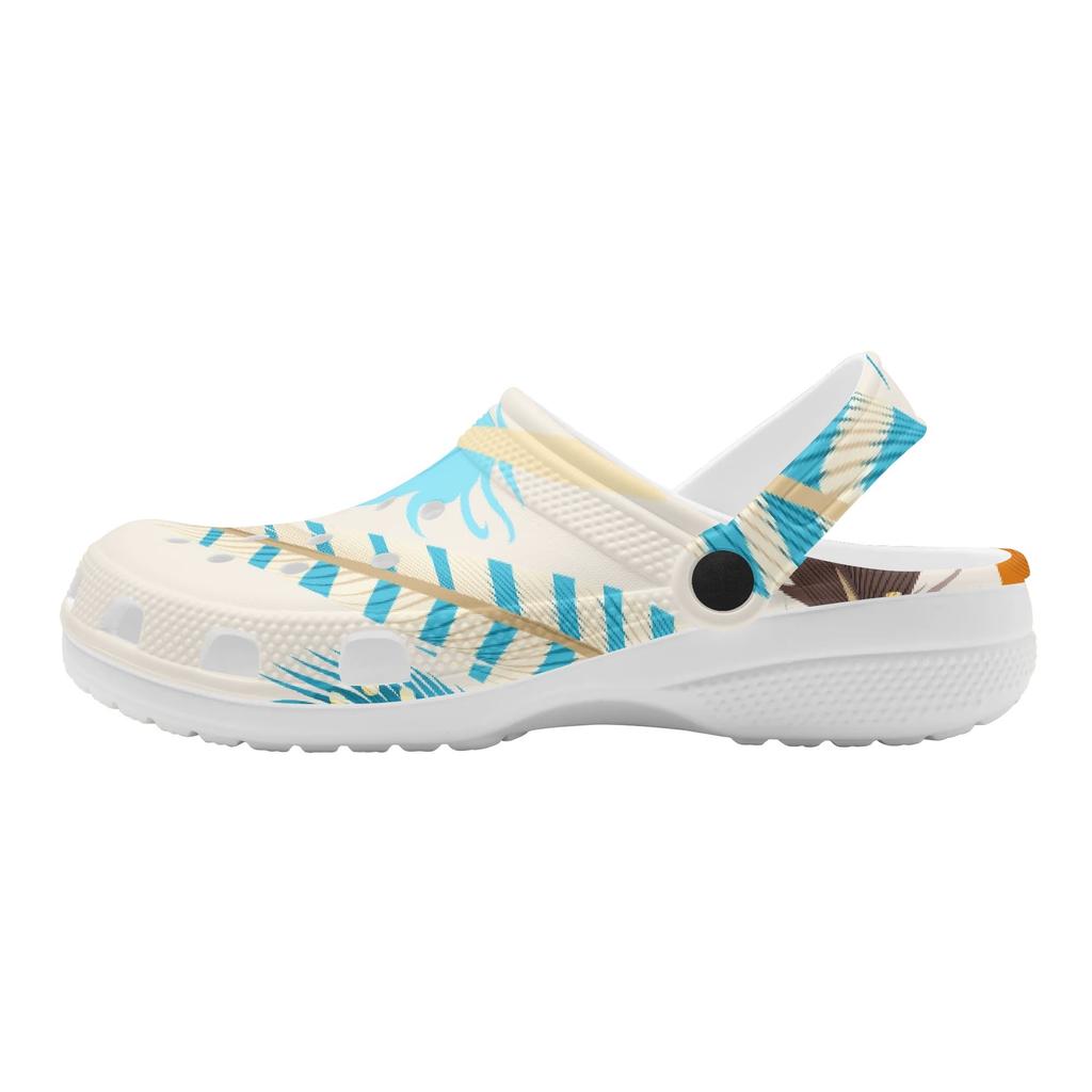 Women Men Printed EVA Clogs Flexible Lightweight Slip On Casual Shoes Soft Sole Lightweight Summer Sandals Daily Leisure Wear
