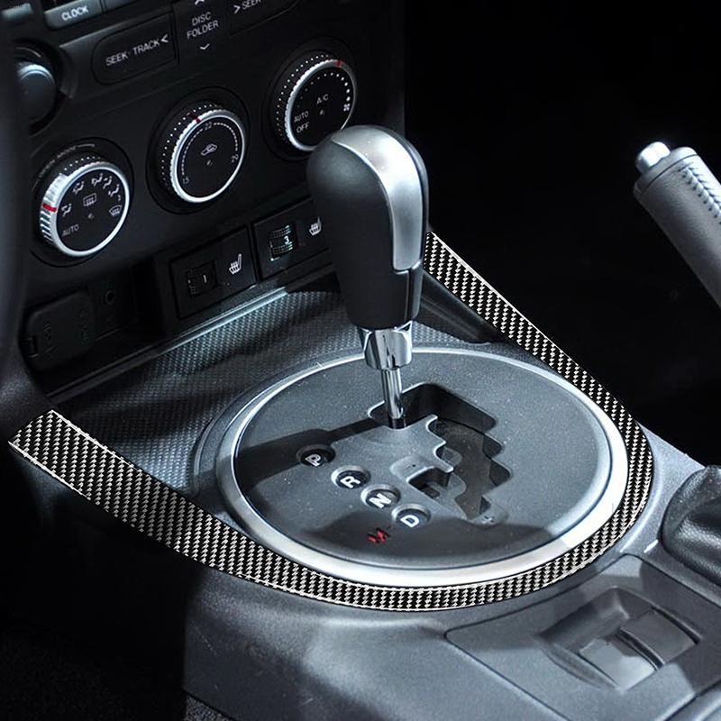 For Mazda MX-5 Miata 2009-2015 Real Carbon Fiber Gear Shift U Shape Panel Trim Car Interior Accessories Car Interior