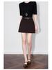 Retro Style Tencel Wool A-Line High Waist Skirt - Women's Autumn Collection