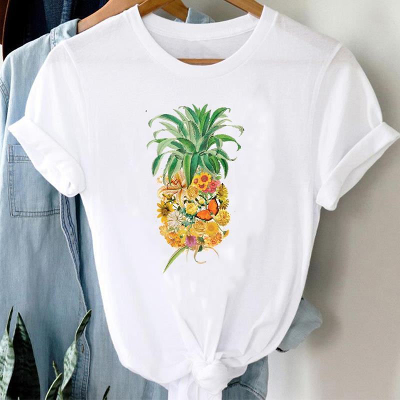 Buchstaben Ins Kleidung Damen Bedruckt Europäischer Ärmel T-Shirt Tops Oversized T-Shirt Damen Kleidung
