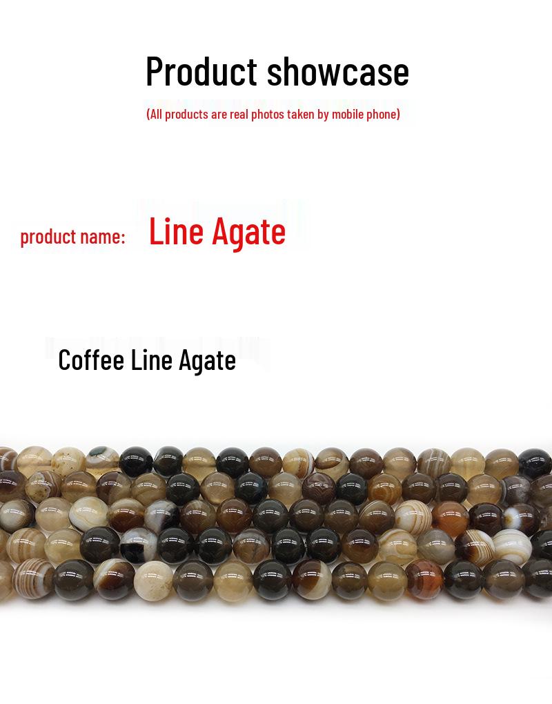 Blue Agate Starry Sky Chalcedony Beads for DIY Handmade Round Earrings