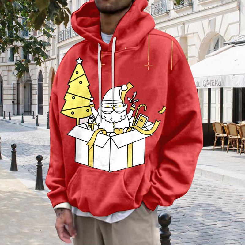 

2024 Autumn 3D Christmas Print Versatile Hooded Sweatshirt 140