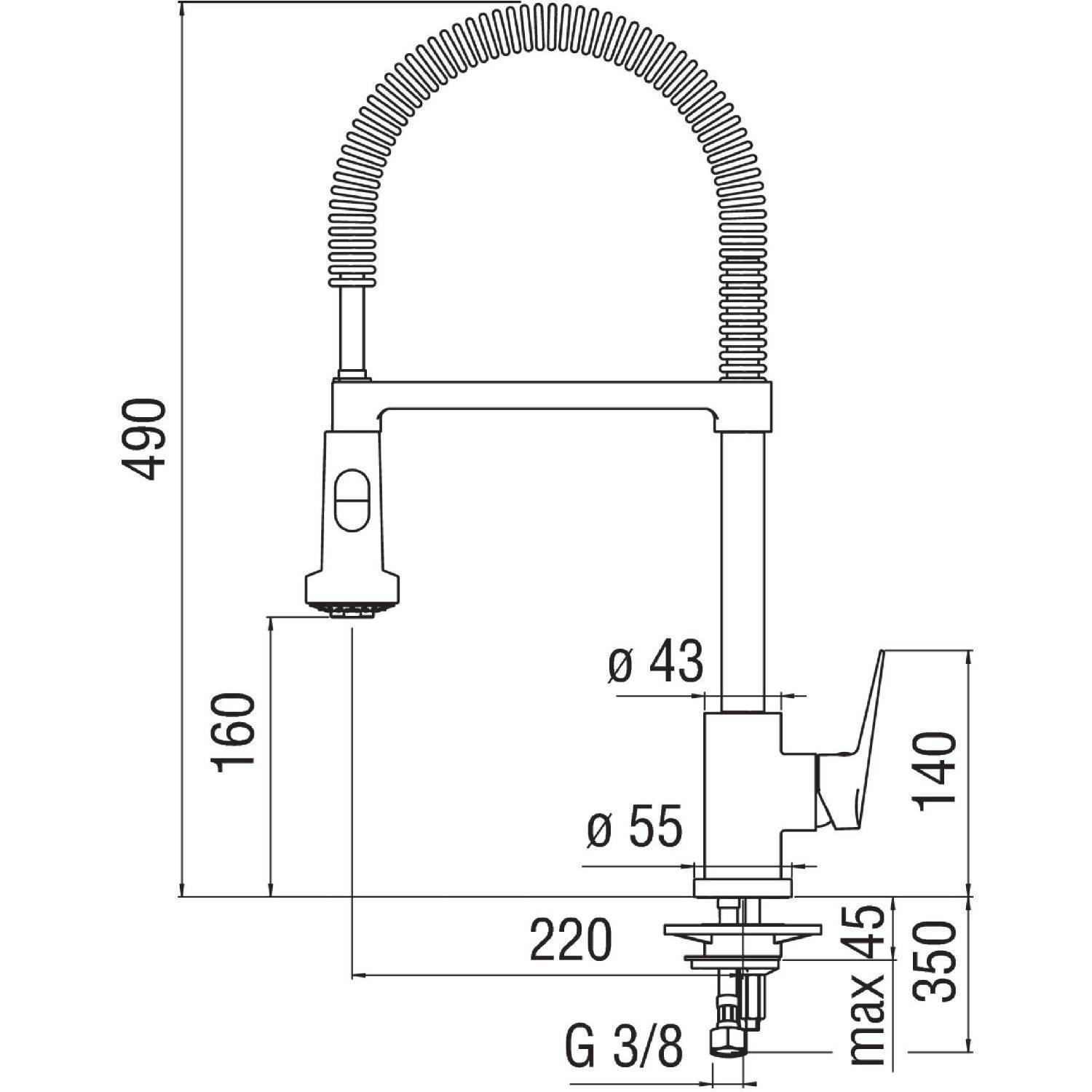 

Kitchen Faucet Nobili Bs101300 3cr