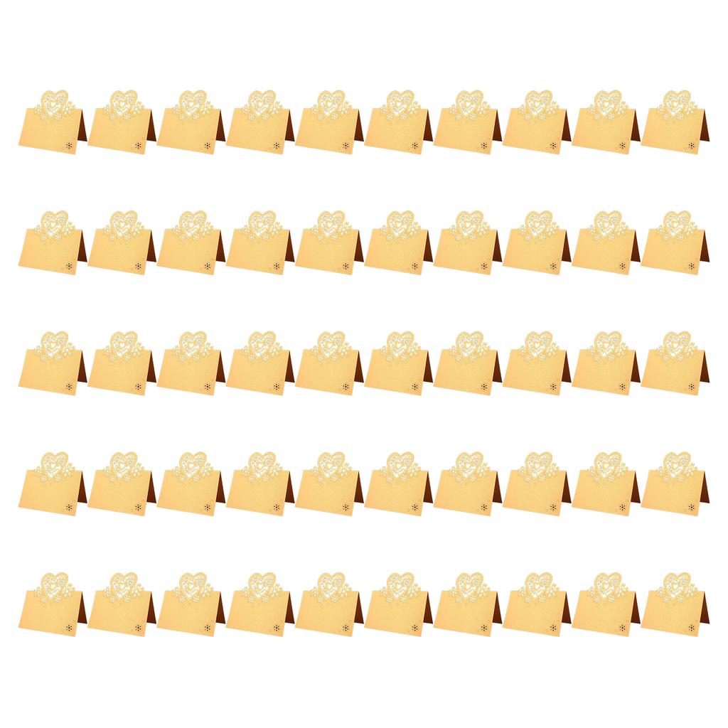 50Pieces Hollow Heart Table Number Cards Wedding Table Name Cards For Bridal Showers Wedding Christmas Banquets Party