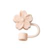 Cute Flower Bow Straw Covers Compatibility Stanley Tumbler 10mm Cups Accessories Kawaii Silicone Straw Toppers Protector Cap
