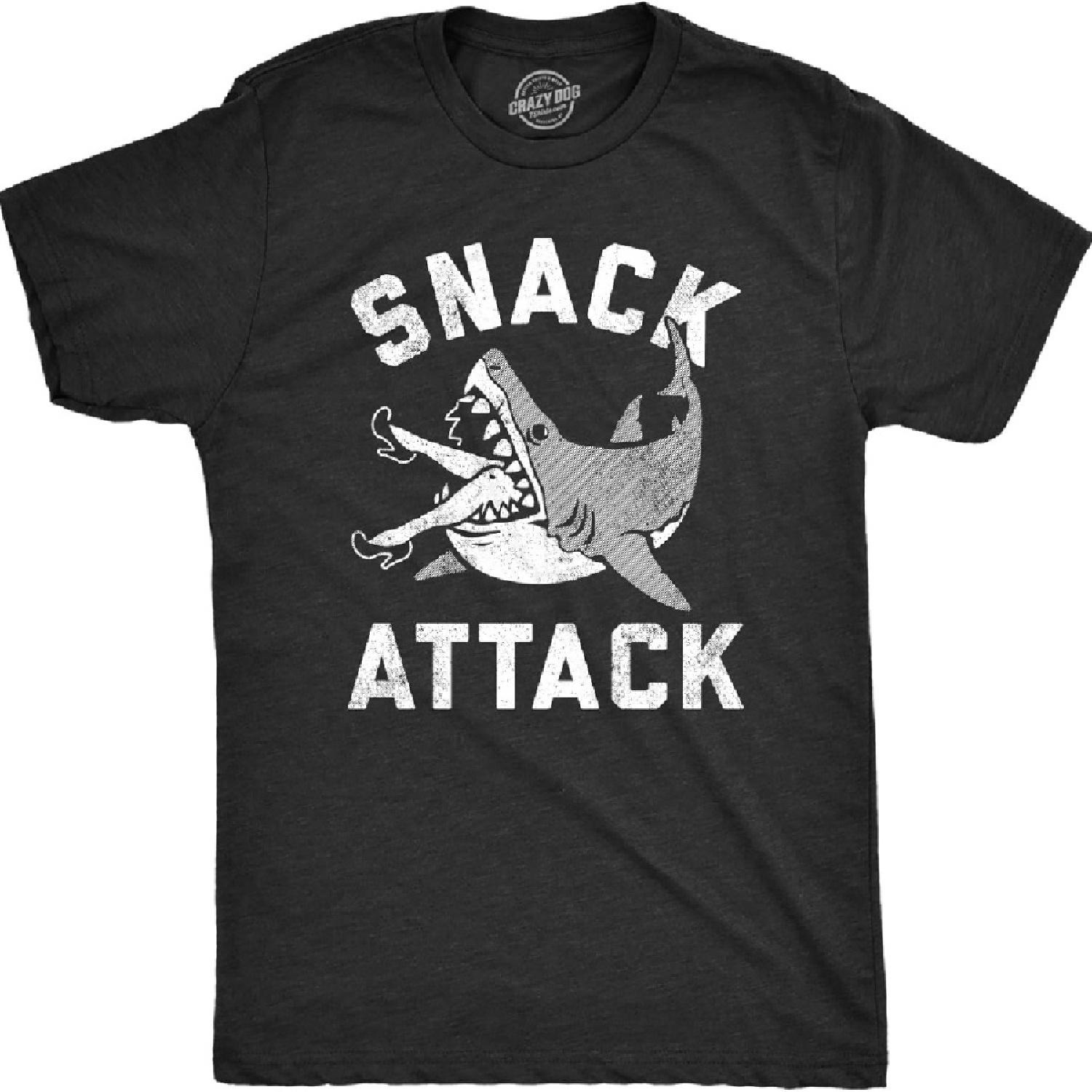 

Funny Shark T Shirts for Men Jaws Shirts for Guys Funny Graphic Tees for Shark Week XXXXXL чорний