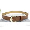 Women's Versatile Stylish Black Leather Belt - Korean Style Needle Buckle Waist Accessory for Students