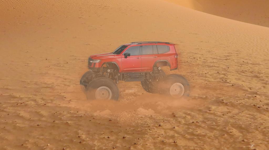Happinet Giga Splash Toyota Land Cruiser GR SPORT 1/16 R/C (Ages 6+)