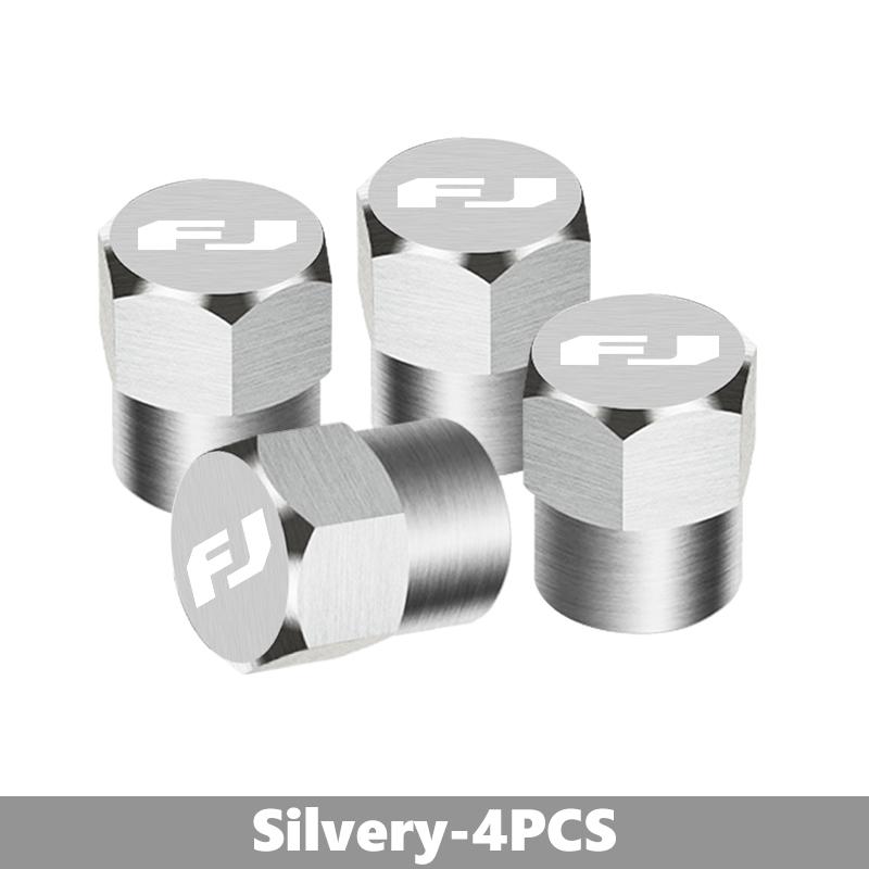 For Toyota 4pcs Car Wheel Tire Valve Caps Stem Case Covers Accessories FJ Cruiser Prado 150 V8 200 2010 2014 2016 2017