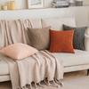 Short Corduroy Pillow New Pillow Cover Modern Nordic Ins Style Cushion Solid Color Cushion