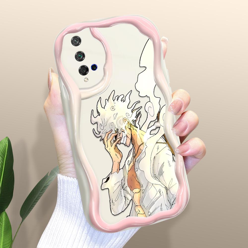 

Милый мультяшный узор, кремовая текстура, мягкий силиконовый чехол с волнистыми краями, чехол для телефона для Huawei Honor Infinix Tecno iPhone Infinix Hot 50 Pro 4G белый