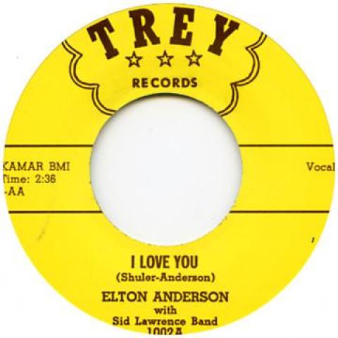 

7inch Record RAY GERDSEN & THE YELLO-JAKETS / EL - I Love You / Fatty Hattie TREY1002 Trey Records 1959 UK Blues