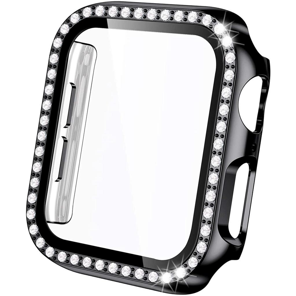 Cristal+Funda Para Apple Watch series 9 8 SE 7 6 5 4 3 parachoques Apple watch Funda 44mm 40mm 45mm 41mm iWatch 42mm 38mm Accesorios