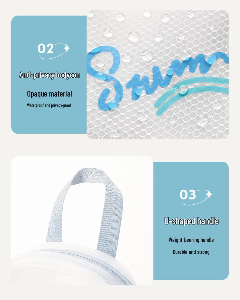 Geantă de înot impermeabilă din PVC pentru femei: Geantă de mână portabilă umedă/uscată pentru plajă și sport