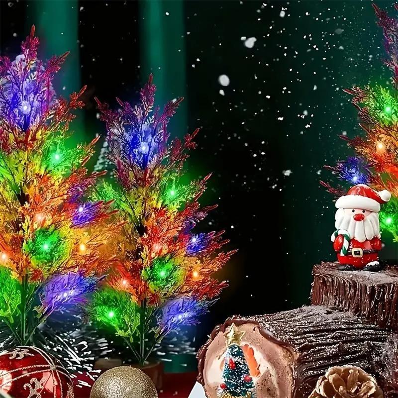 Solar LED Christmas Tree Decoration Outdoor Waterproof Garden Courtyard Porch New Year's Party Christmas Party Buried Lights