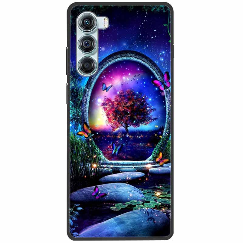 Cool Soft Cover For Moto G200 5G Case G 200 Silicone Black Protective Cases For Motorola Moto G200 5G Cover for MotoG200 Cute