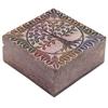 10.16 Cm Women's Marble Soapstone Rectangular Jewelry Ornament Box