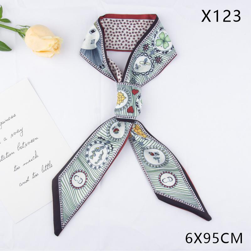 Versatile Vintage Silk Scarf: Hair Tie, Headband, Bag Accessory