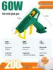 SATA Industrial High-Power Electric Glue Gun, 60-100W for DIY, Compatible with 7-11mm Glue Sticks