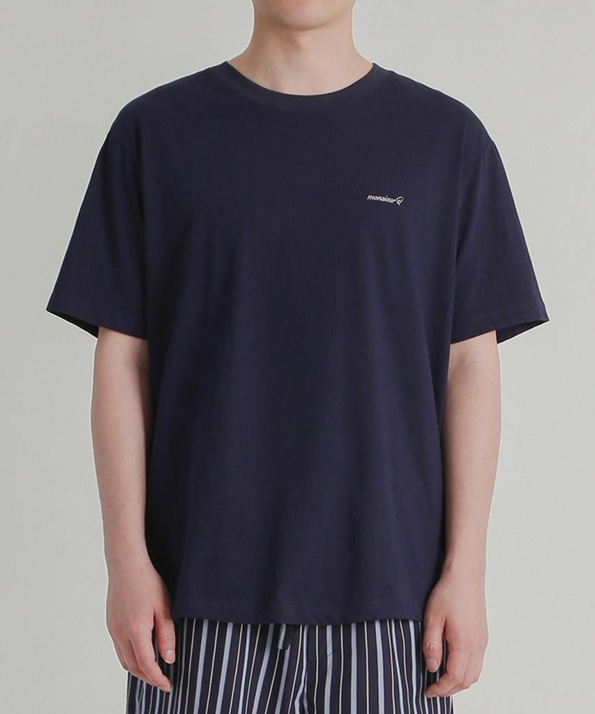 Kyuseu [2 Pack] Silket Cotton Logo Short Sleeve T-Shirt (5 Colors) (Type B)