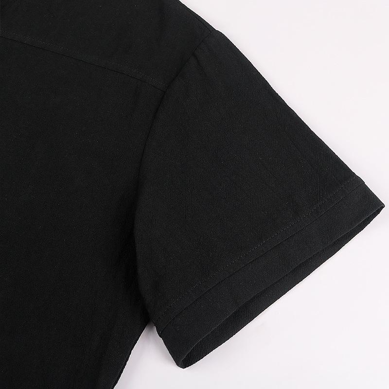 Men's Gothic Warrior Bandage Short Sleeve Medieval Shirt