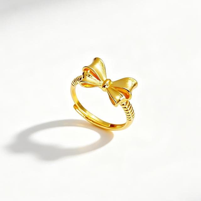 Twisted Knot Bow Open Ring/ODM & Customization JZ533