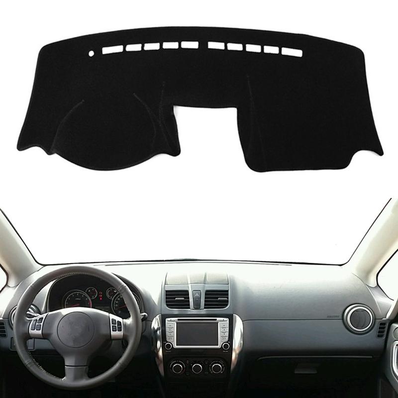 

Автостайлинг Для Suzuki SX4 2006-2011 2012 2013 Накладка на панель приборов Коврик на панель Анти-УФ Коврик для защиты от солнца Ковер Подушка Автоаксессуары Black(Black Edge)