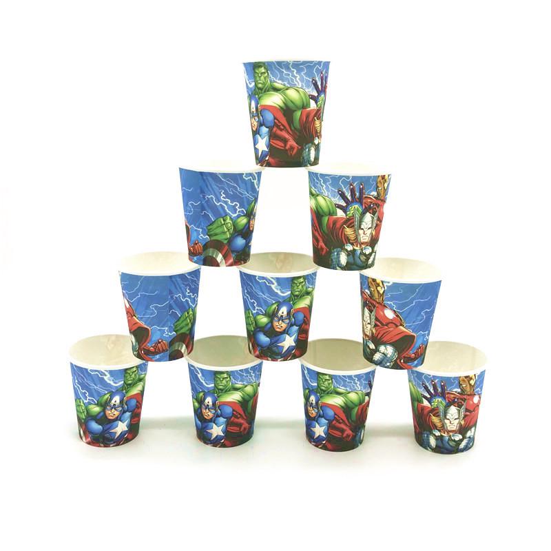 Avengers Tableware Set: Bunting, Cups, Plates, Masks, Cutlery, and Gifts for Indoor Parties