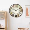 12Inch Vintage Decorative Round Wall Clock with Large Arabic Numerals Antiqued Classical Wall Clock Bedroom Home Decors