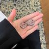 Ins Wind Minimalist Glossy Spiral Circle Earrings Fashion Snail Shape Geometric Design Sense Earrings Female Elegant Accessories Classic Jewelry