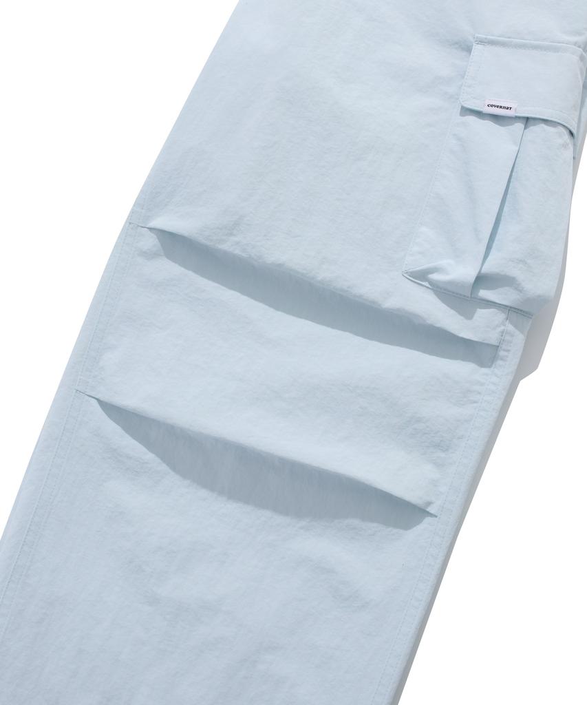 COVERNAT WOMAN Parachute Cargo Pants Light Blue