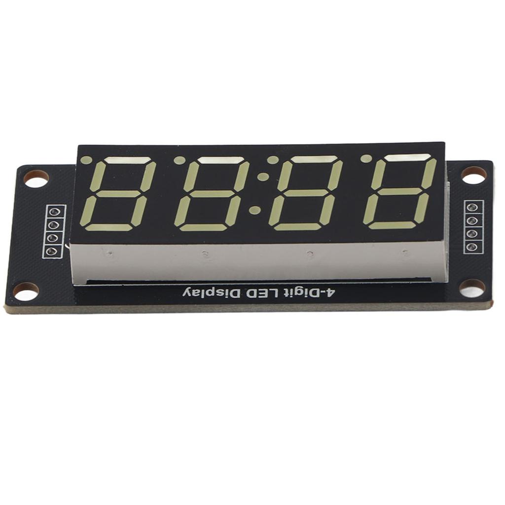 LED Display Tube Module 4 Digit 7 Segment White Display Color Fits for Arduino Use Library TM1637.h