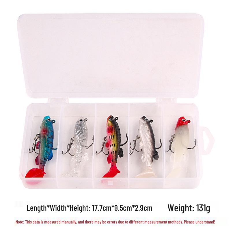 8.5CM/13g Soft T-Tail Single Hook Simulated Fish Lure – Fishing Gear