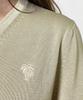 Seuneogeuyu Ether Palm Silk V-Neck Short Sleeve Knit Pullover_Beige_S M