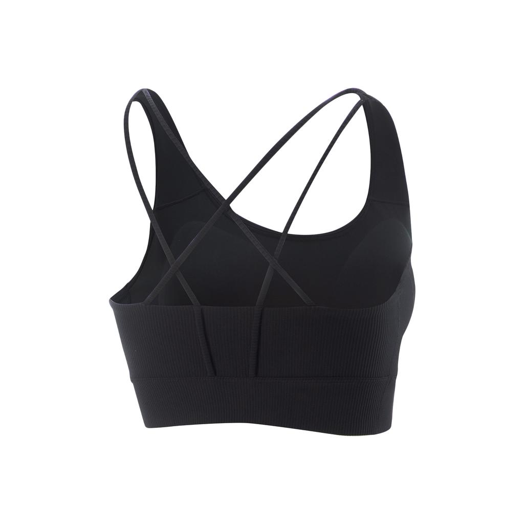Li Ning Fitness Series Casual Simple Solid Color Breathable Sports Bra Women underwear AUBV016-7