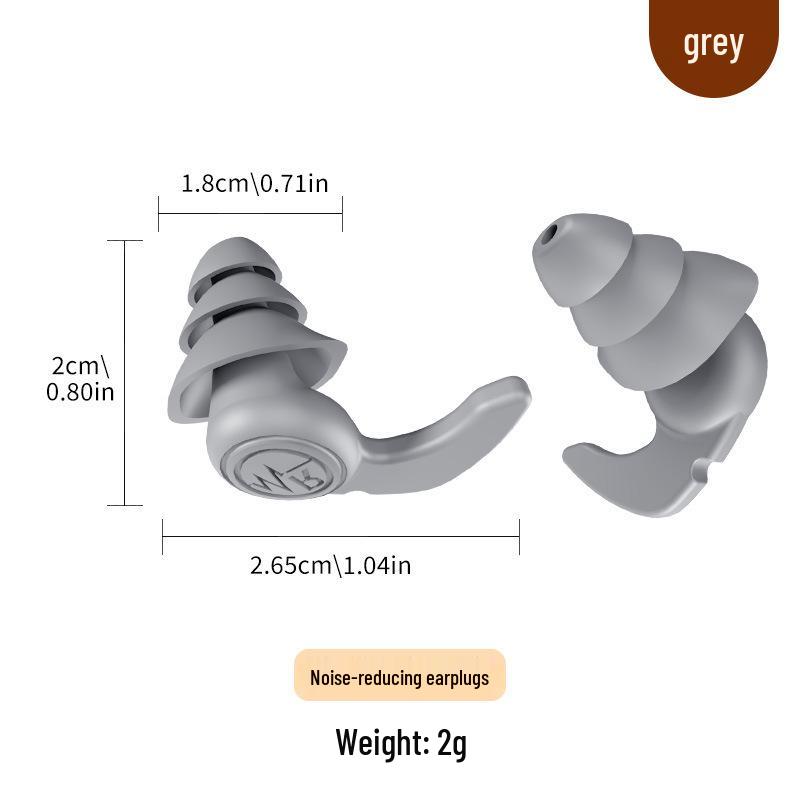 Silicone Noise-Canceling Earplugs for Sleeping and Studying, Portable In-Ear Design, Available for Quick Use.