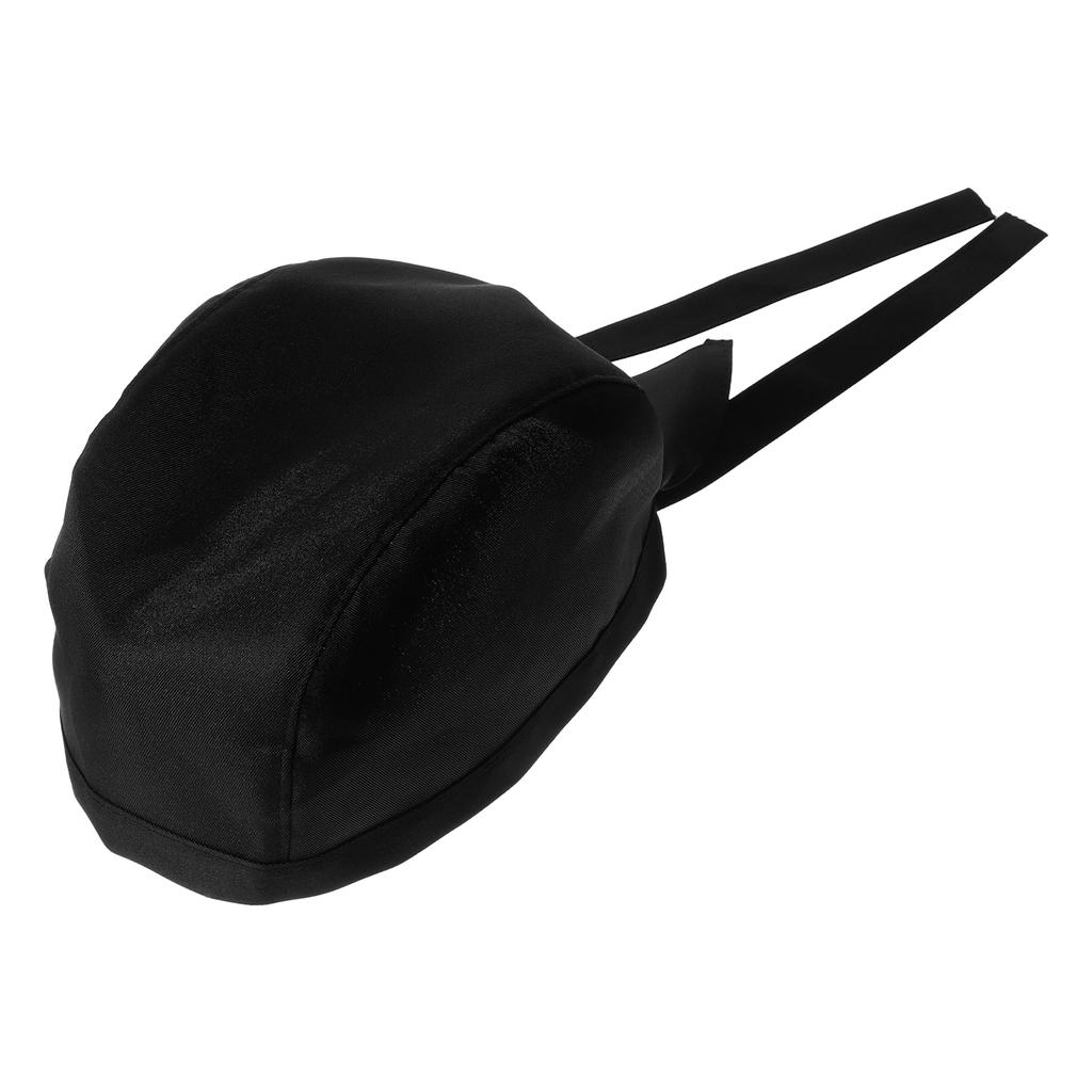 Módní kuchařská čepice Kuchyňský catering Lebka Stuha Turban (Černá)