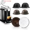 Hett 1 st 150 ml/230 ml Återanvändbar Cirka 60 Gånger Användning Kaffekapsel För Nespresso Vertuo Vertuoline Återfyllningsbar Kapsel