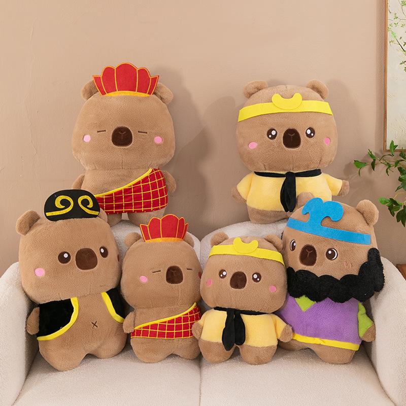 Cartoon Journey To The West Capybar Plush Toys Children's Birthday Gift Show Monkey Old Pig Props Monk Ornaments