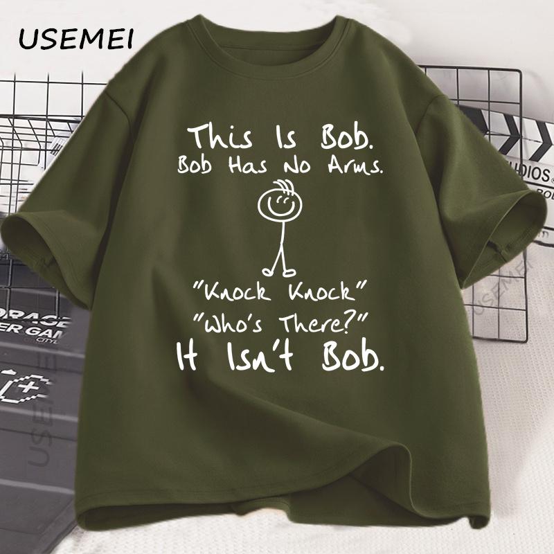 This Is Bob Funny T Shirt Men Women Black Humor T-Shirt Casual Cotton Short Sleeve Graphic Tees Loose Soft Summer Tops Clothes