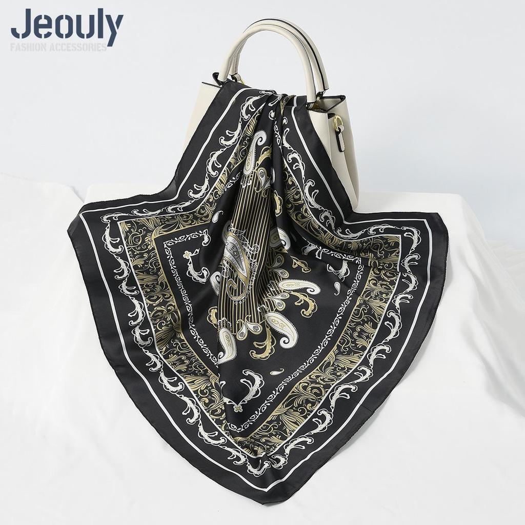 Cross-Border 70cm Silk Cashew Print Scarf - Autumn/Winter Women's Fashion Headscarf