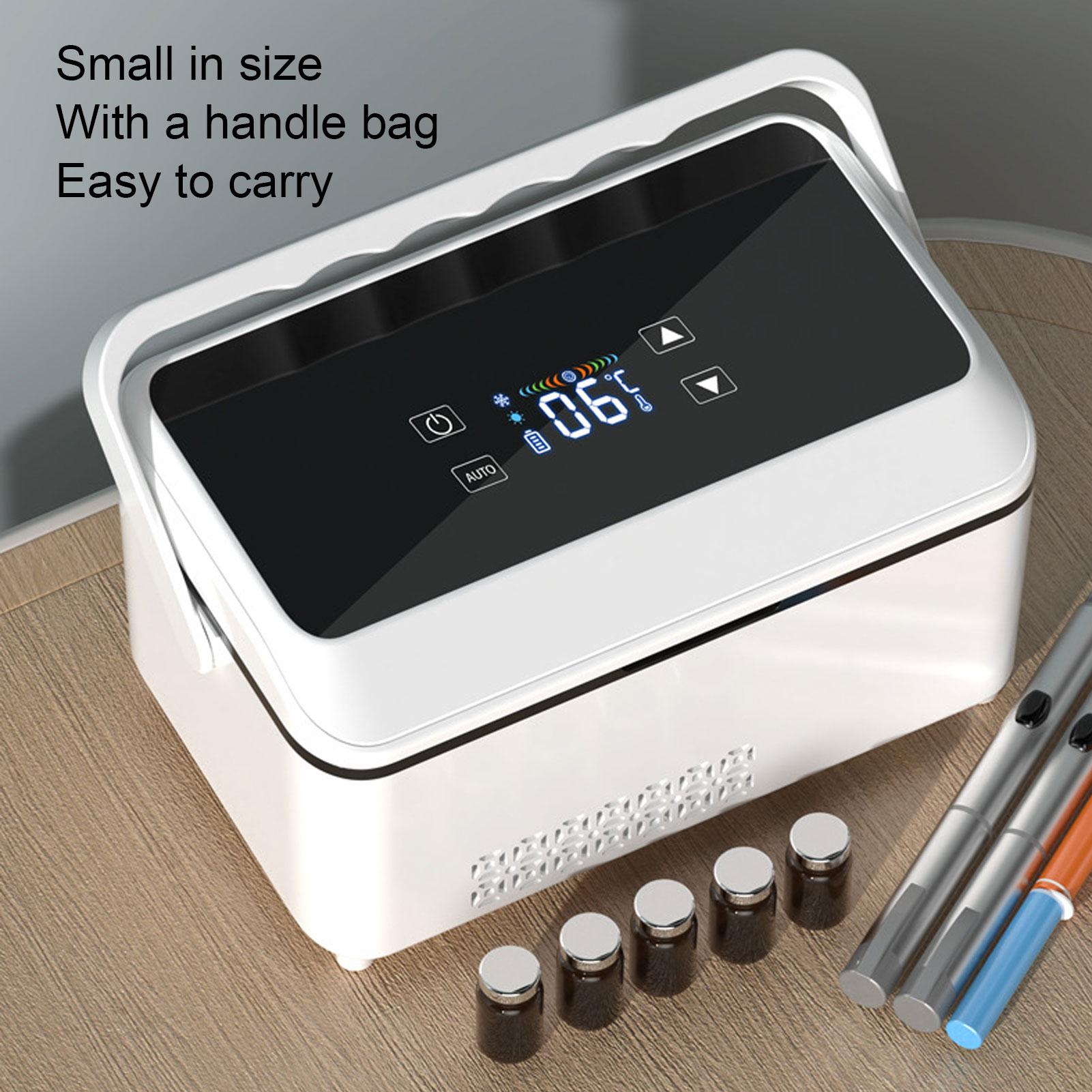 Insulin-Kühlbox LED-Display Temperaturregelung Insulin-Kühler Reisebox für Auto