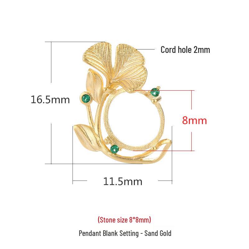 

Подвеска из стерлингового серебра 925 пробы с цветочным дизайном для янтаря, нефрита, бирюзы 925 Silver