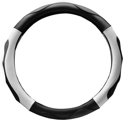 ZATOOTO LY06-BW Κάλυμμα Τιμονιού Μέγεθος S Κάλυμμα Τιμονιού Μίνι Αυτοκινήτου 3D Λαβή